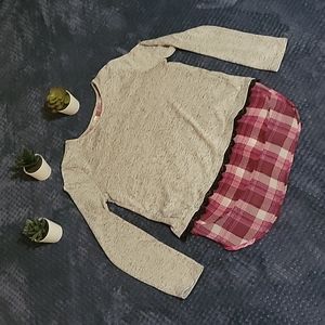 XHILARATION GIRLS LONG SLEEVES BLOUSE